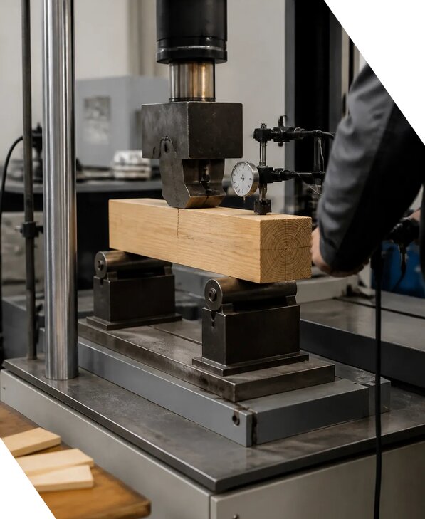 Испытание древесины на прочность для строительных конструкций в Юбилейном