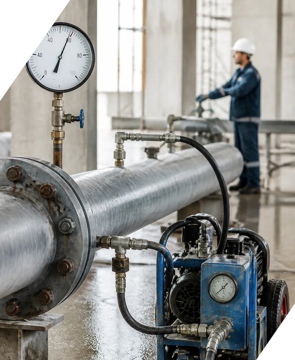 Испытание трубопроводов на прочность в Юбилейном от 5152 р. | ЭкспертизаРоссия
