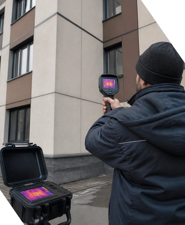 Тепловизионное обследование зданий и сооружений в Юбилейном