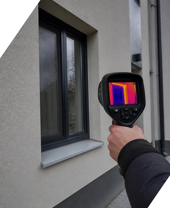 Поиск теплопотерь тепловизором в Юбилейном от 5152 р. | ЭкспертизаРоссия